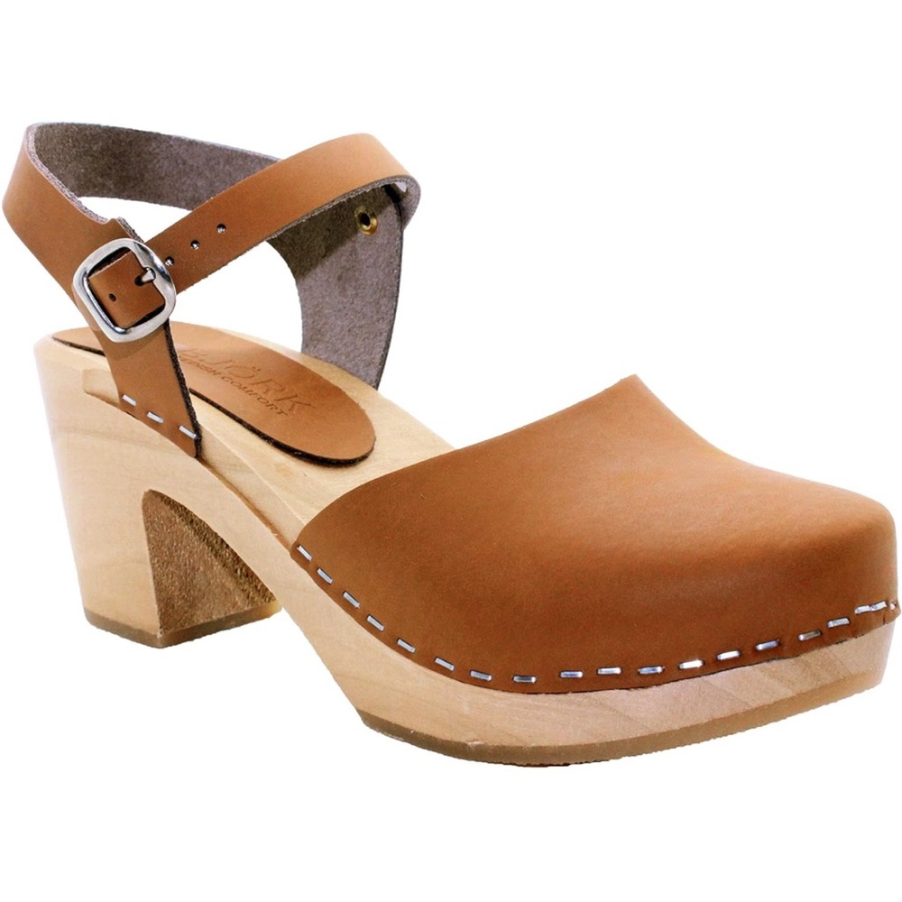Bjork handmade Margareta wooden clogs